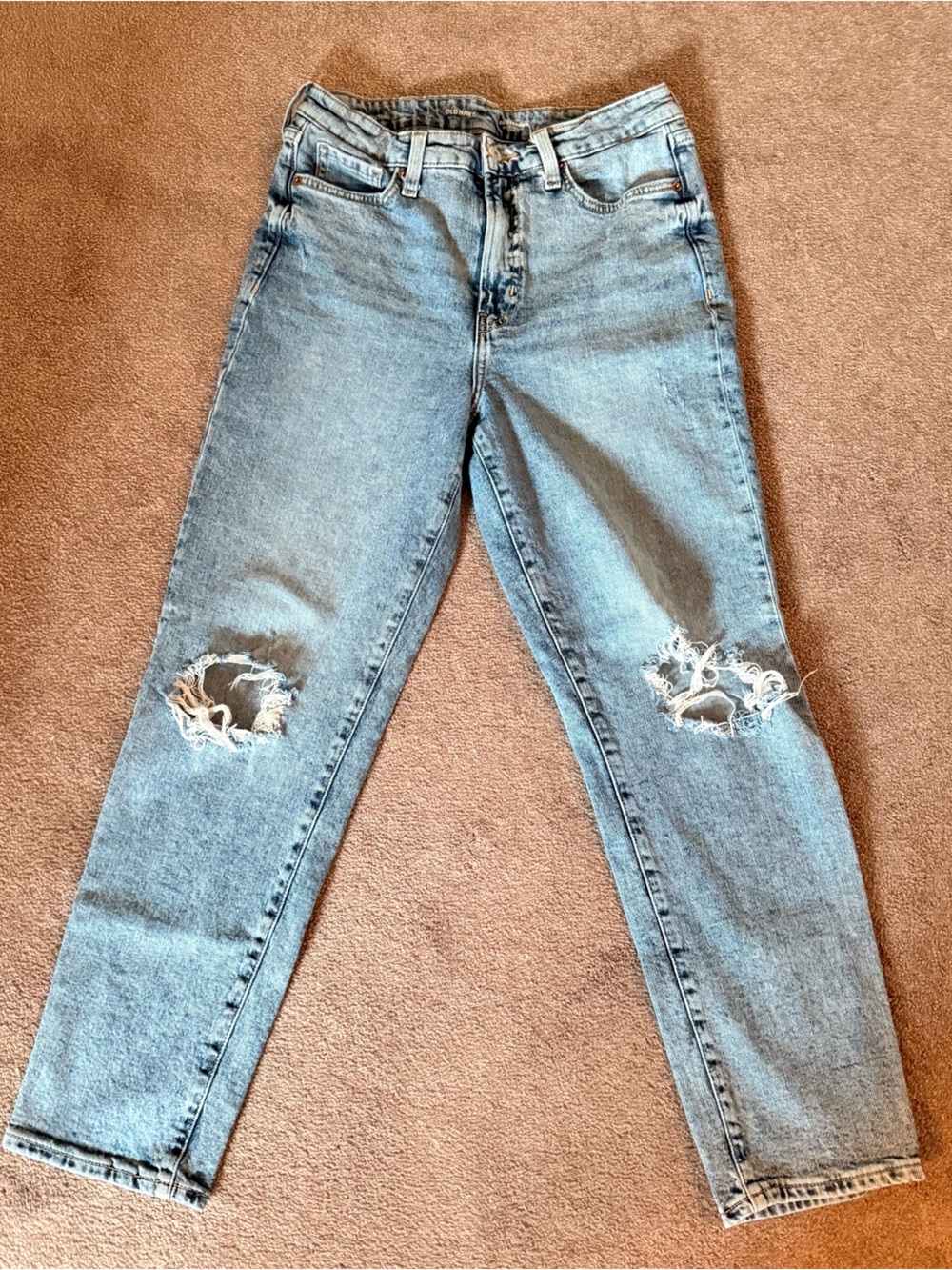 Old Navy OG Straight-Leg Ripped Jeans